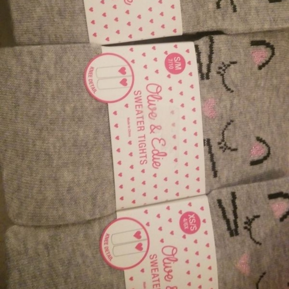 Sweater tights for little girls